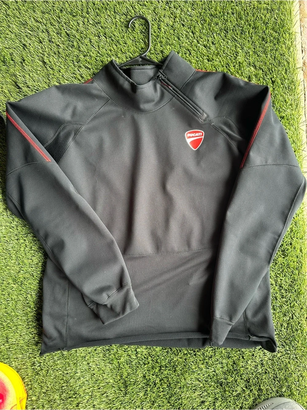 Ducati Corse Black Fitness Sweatshirt Off-Center 1/4 Zip Pullover XXXL (US -XL) - Picture 1 of 4
